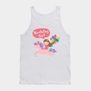 Unicorn Birthday Girl Special Gift Tank Top